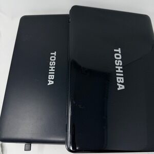 Toshiba Satellite L655-S5062 & C855D-S5320 Laptops Black Windows 7 Bundle 2pc